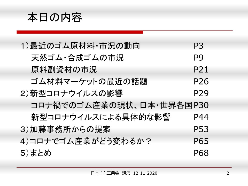 日本ゴム工業会にて講演 年12月11日 Rubber Station