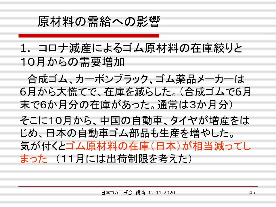 日本ゴム工業会にて講演 年12月11日 Rubber Station